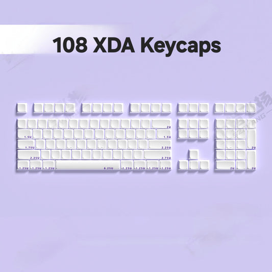 108 Blank Thick XDA PBT Keycaps