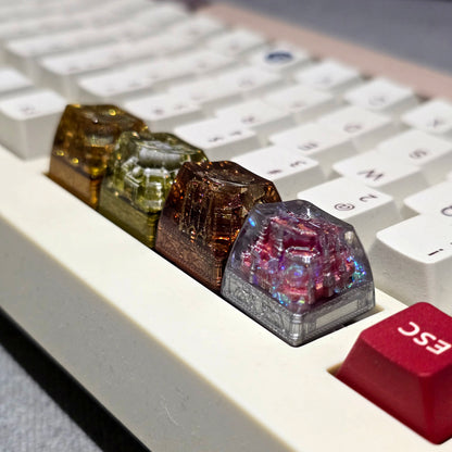 Ancient Egypt Temples Resin Handmade Artisan Keycap 1u