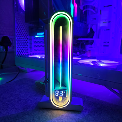 Coolmoon AOSOR Vertical Gpu Stand With Temp Display & Infinity Lens With Magnetic Base