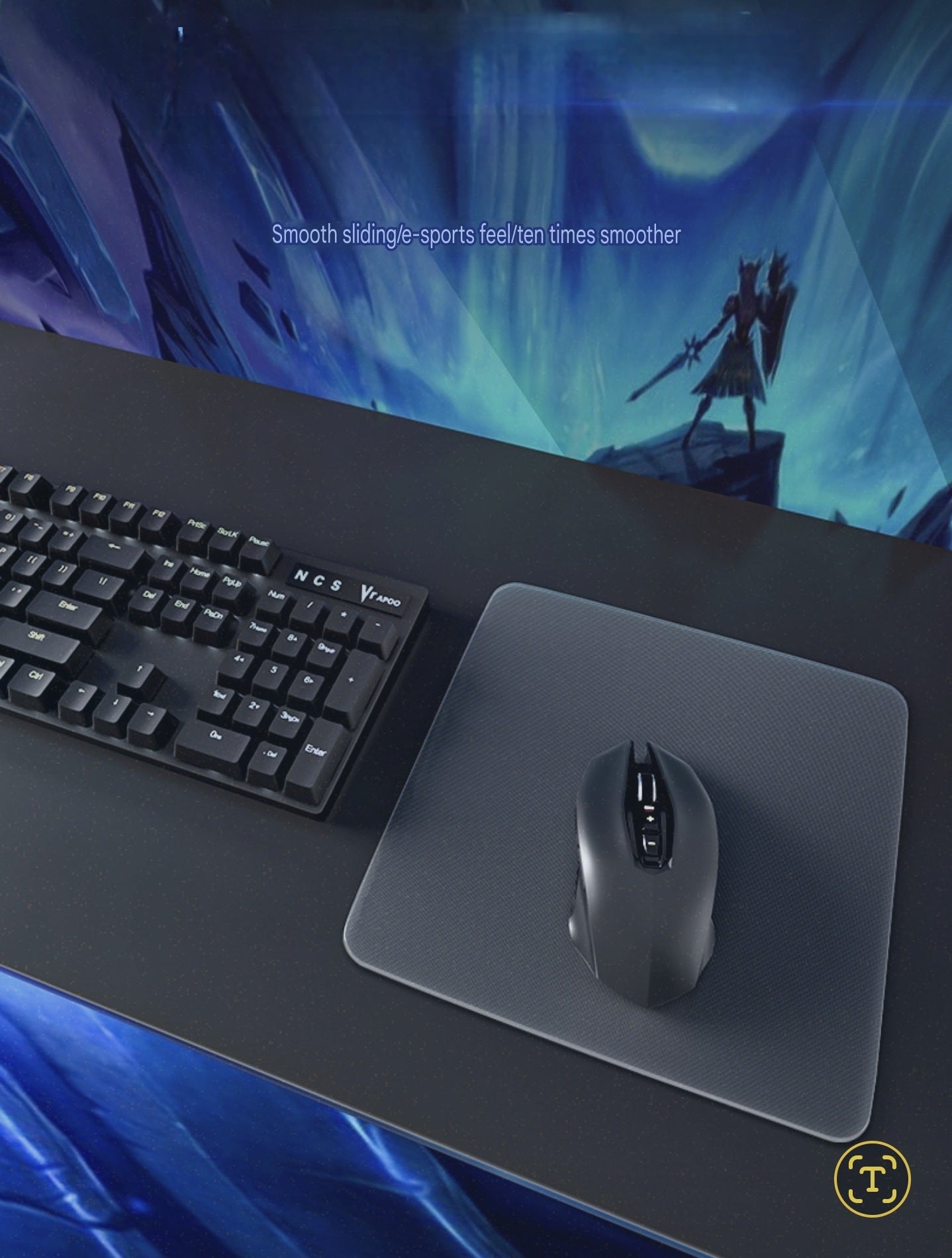 Glass Gaming Mousepad 35x26x3.2mm