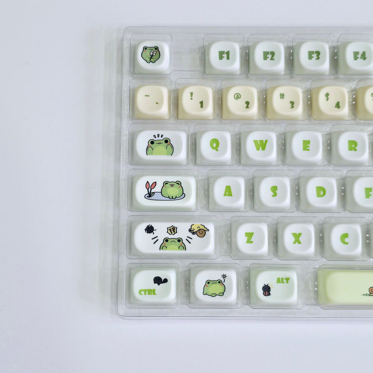 Secret Agent Little Frog MOA PBT Keycaps