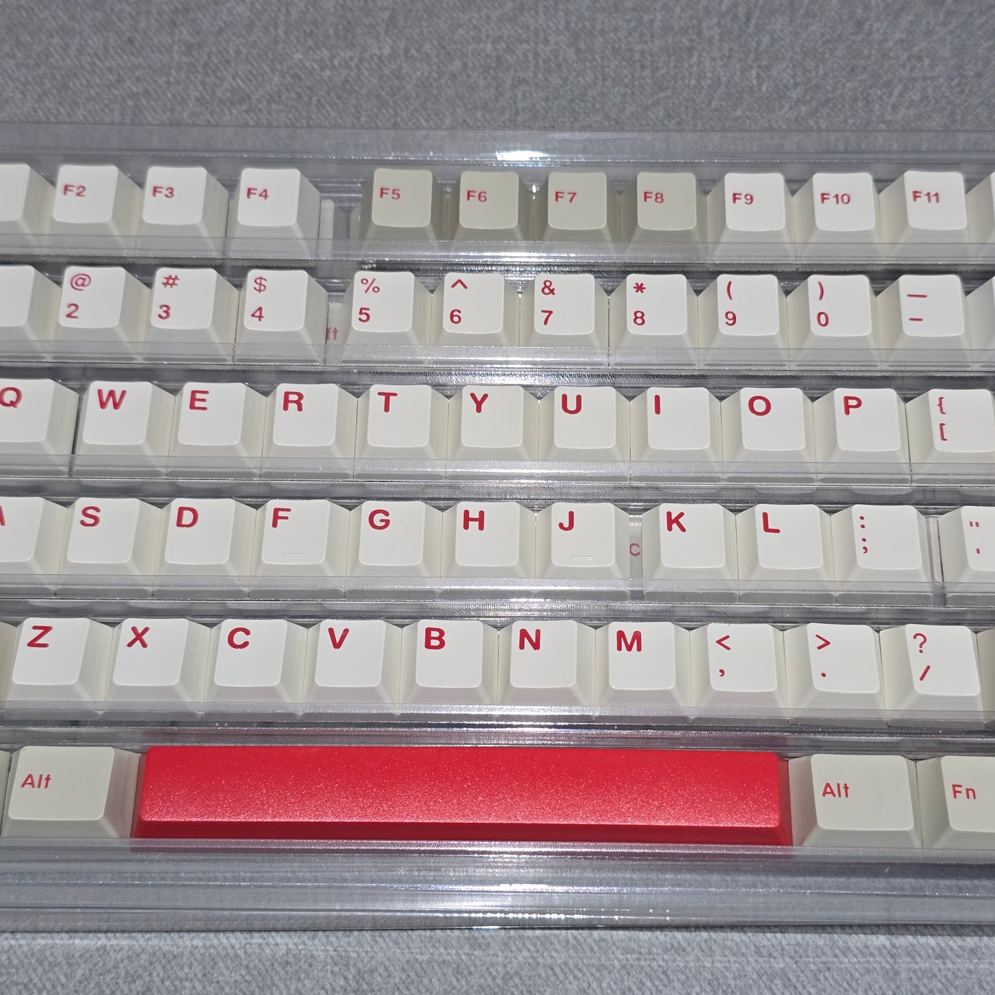 Retro Red Quality Cherry Doubleshot Keycaps