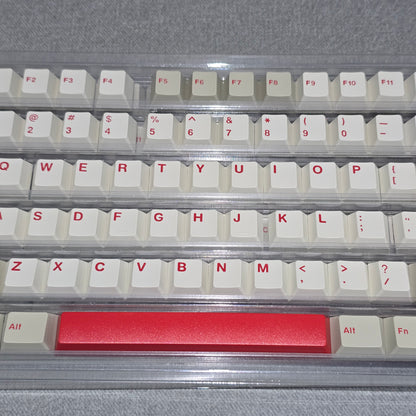 Retro Red Quality Cherry Doubleshot Keycaps