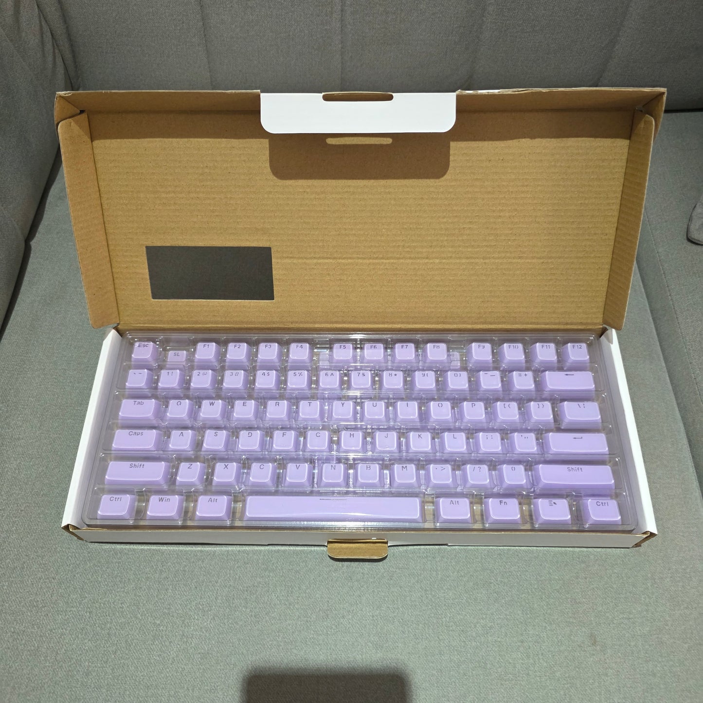 Purple Demon Wave OEM Side Printed Keycaps