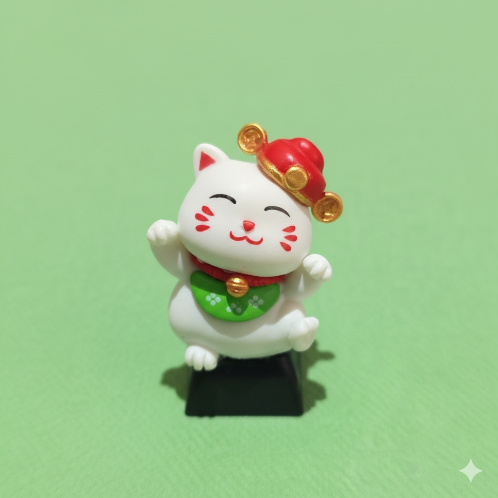 Lucky Cats Artisan Keycaps