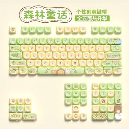Forest Fairy Tale Quality MOA PBT Keycaps
