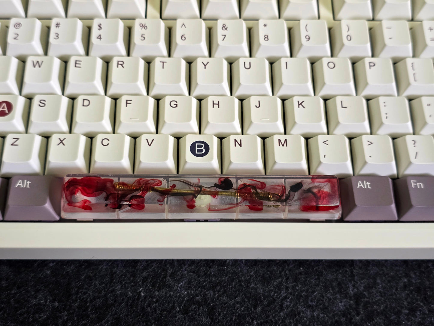 (CLEARANCE ) Samurai Sword Resin Spacebar Artisan Keycap  (Read Description)