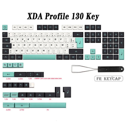 Geoma Light Cyan XDA PBT Clone Keycaps