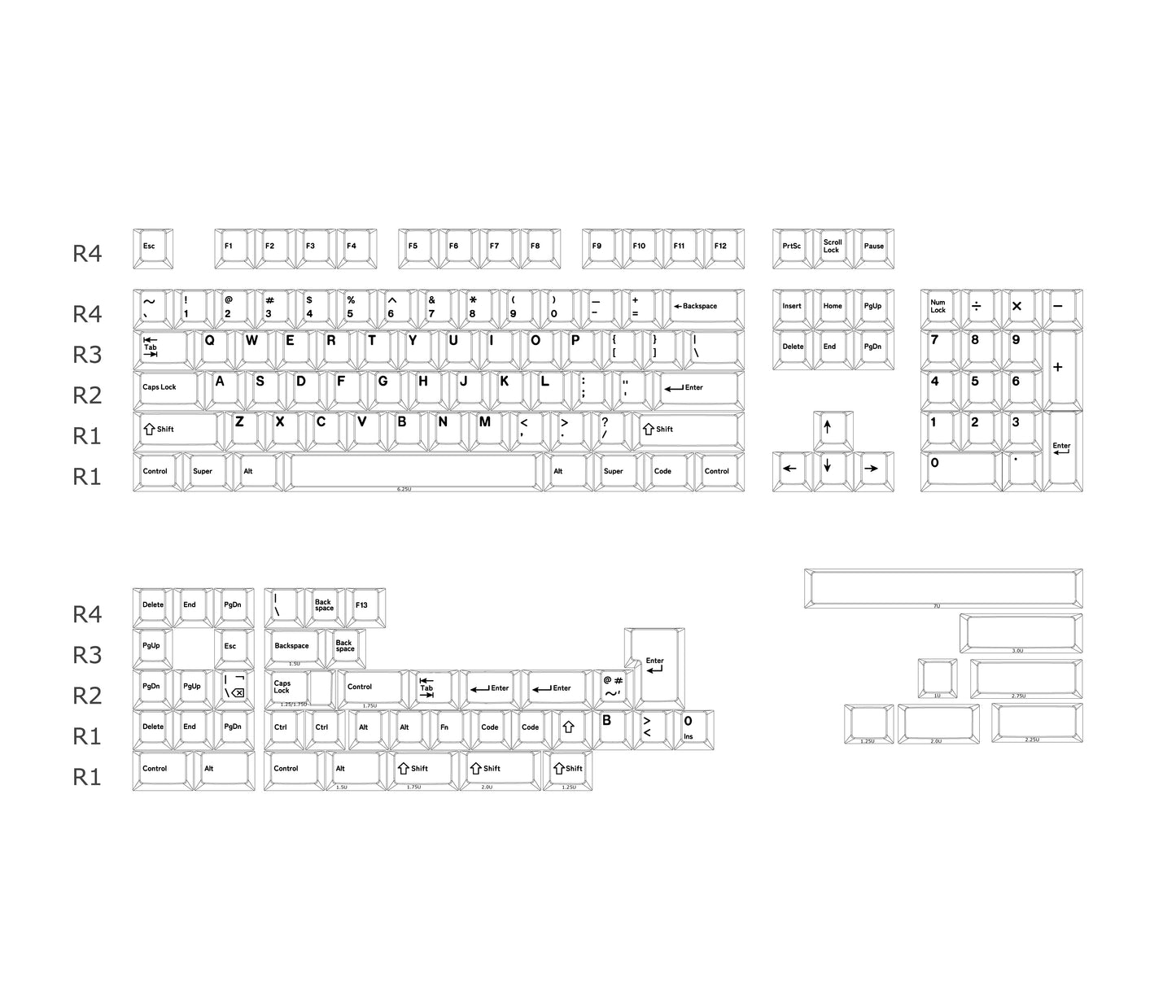 Quartz Stone Premium Cherry PBT Keycaps With High Quality Keys Storage Box