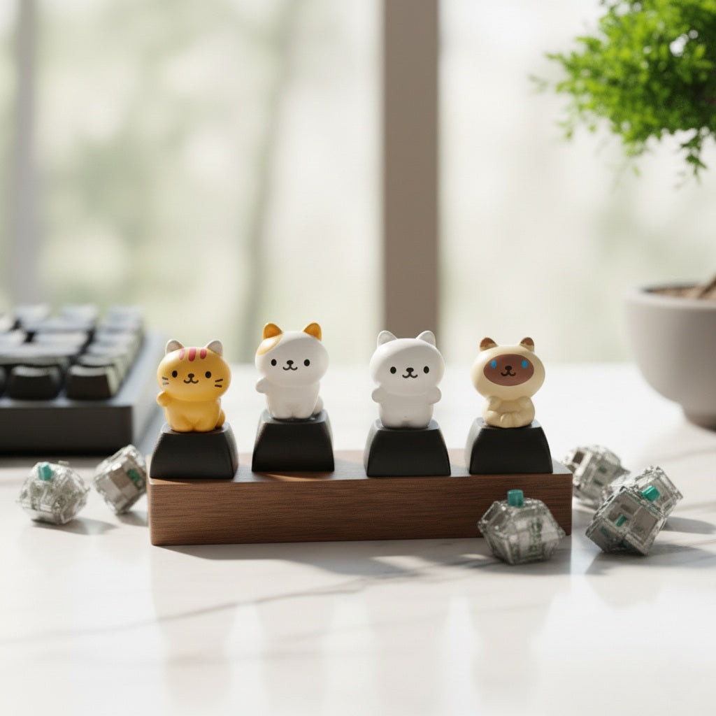Miniature Kittens Artisan Keycaps