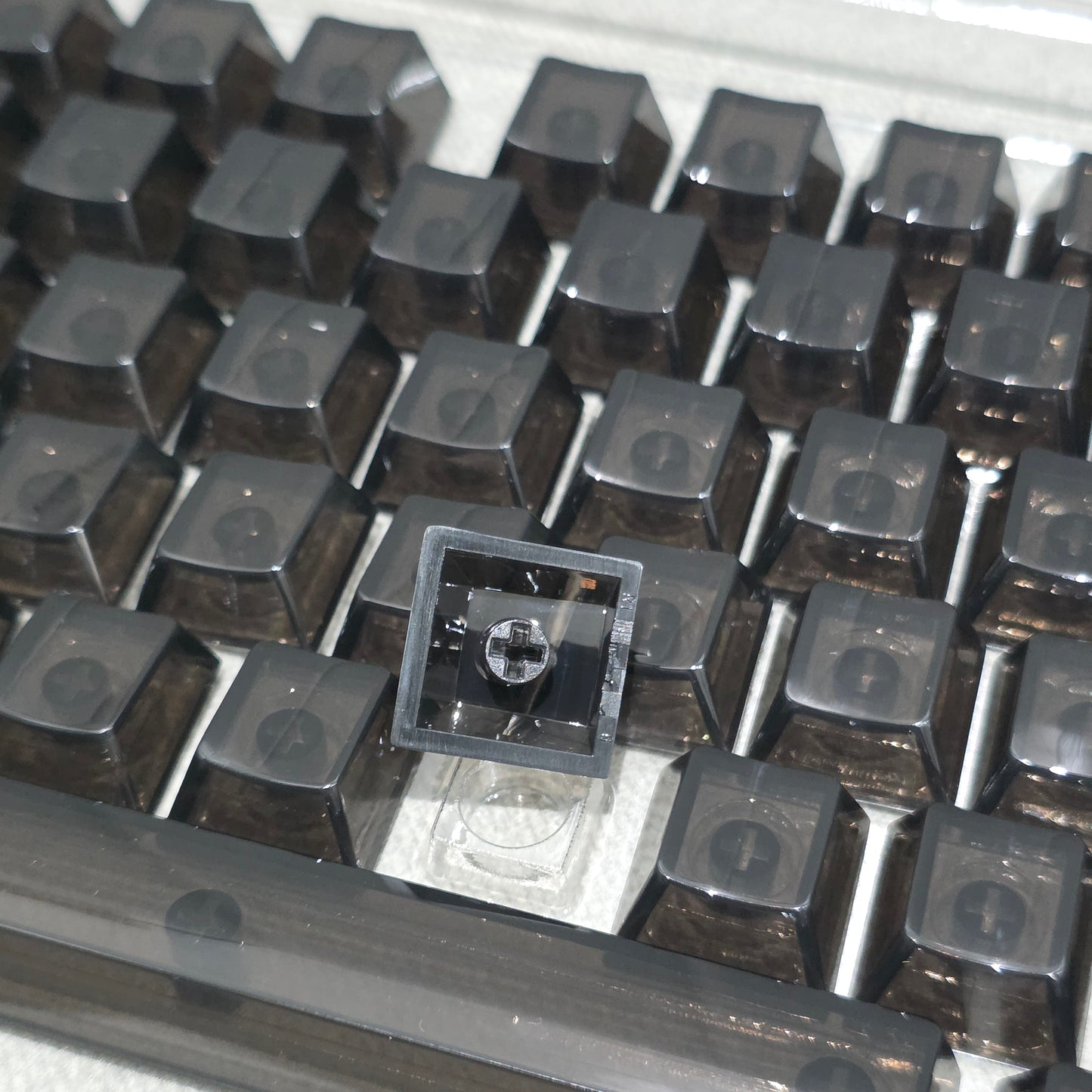 Crystal Blank Transparent Keycaps Full Set