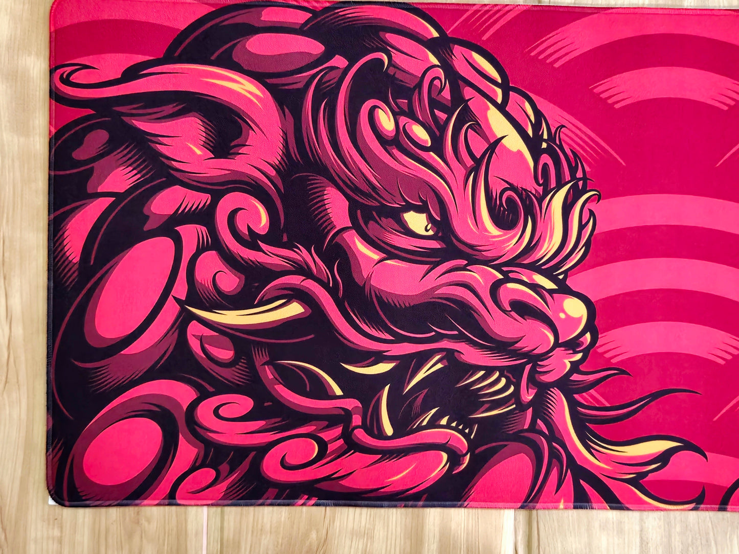 Fiery Red Dragon Premium Hybrid Control Surface XXL Deskmat