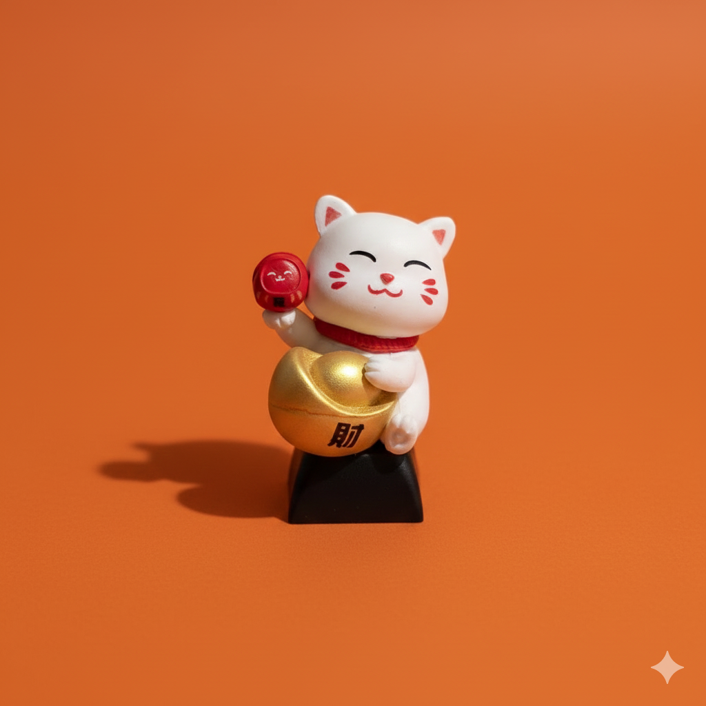 Lucky Cats Artisan Keycaps