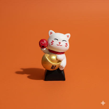 Lucky Cats Artisan Keycaps