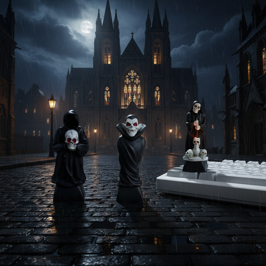 Mystic Horror Dracula Grim Reaper Artisan Keycaps
