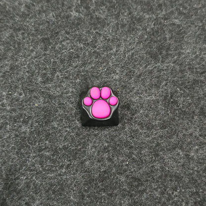Silicon Cat Paw Heavy Metal Base Artisan Keycap 1u