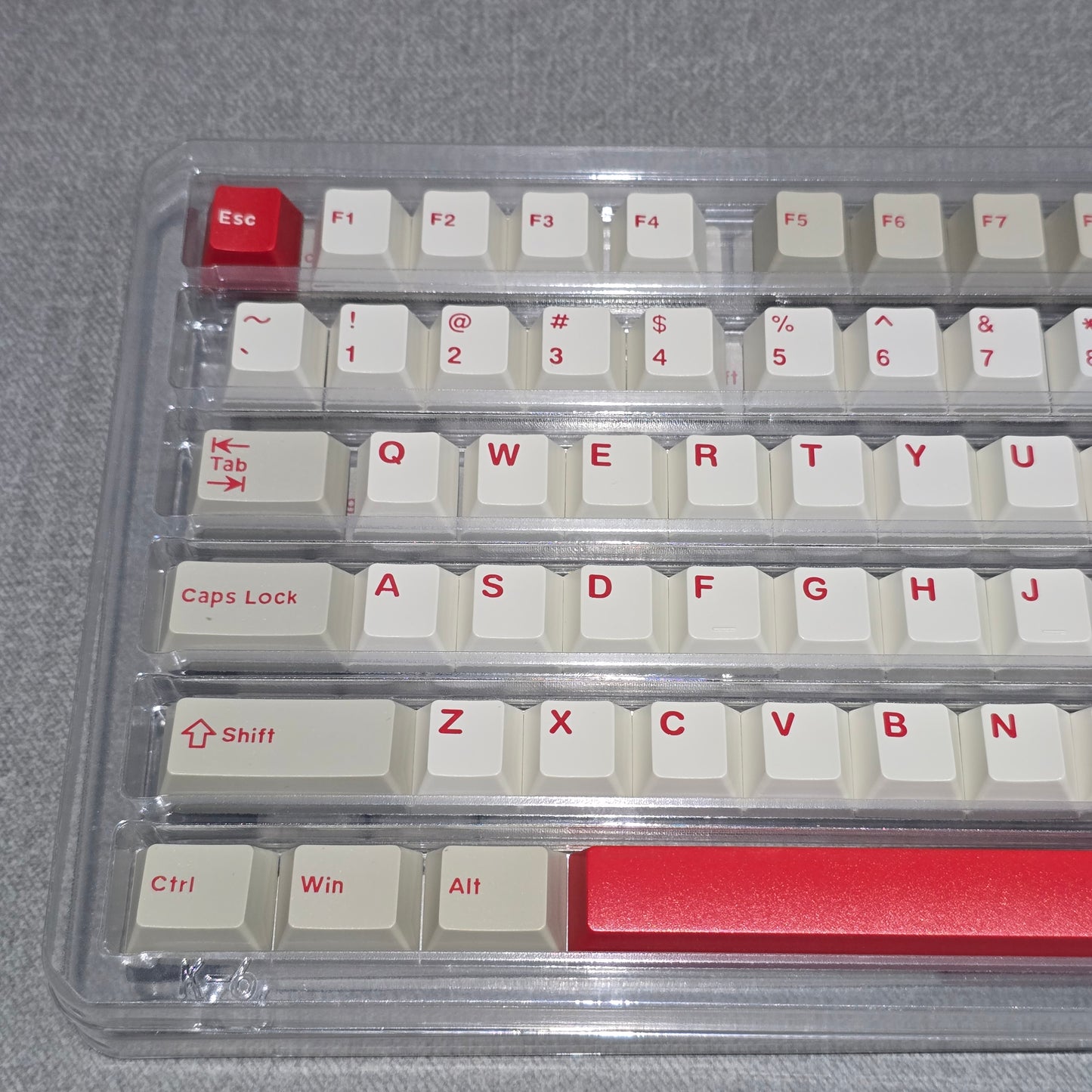 Retro Red Quality Cherry Doubleshot Keycaps
