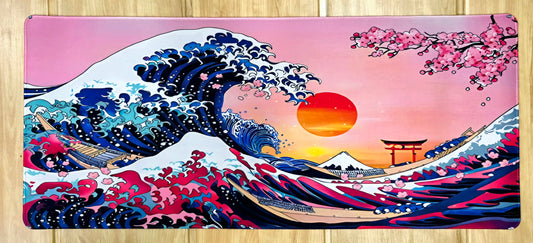 The Great Wave Of Kanagawa Light Super Smooth Speed XXL Deskmat