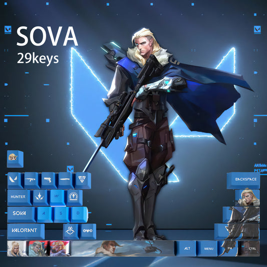 Sova Special Edition High Quality Keycaps 33 keys