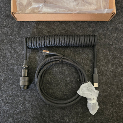 Lano Jet Black Connector Gx16 Aviator Premium Mechanical Keyboard 3.5m Cable