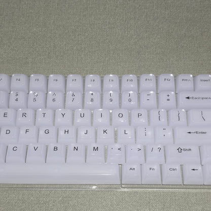 White Translucent Jelly MDA Keycaps