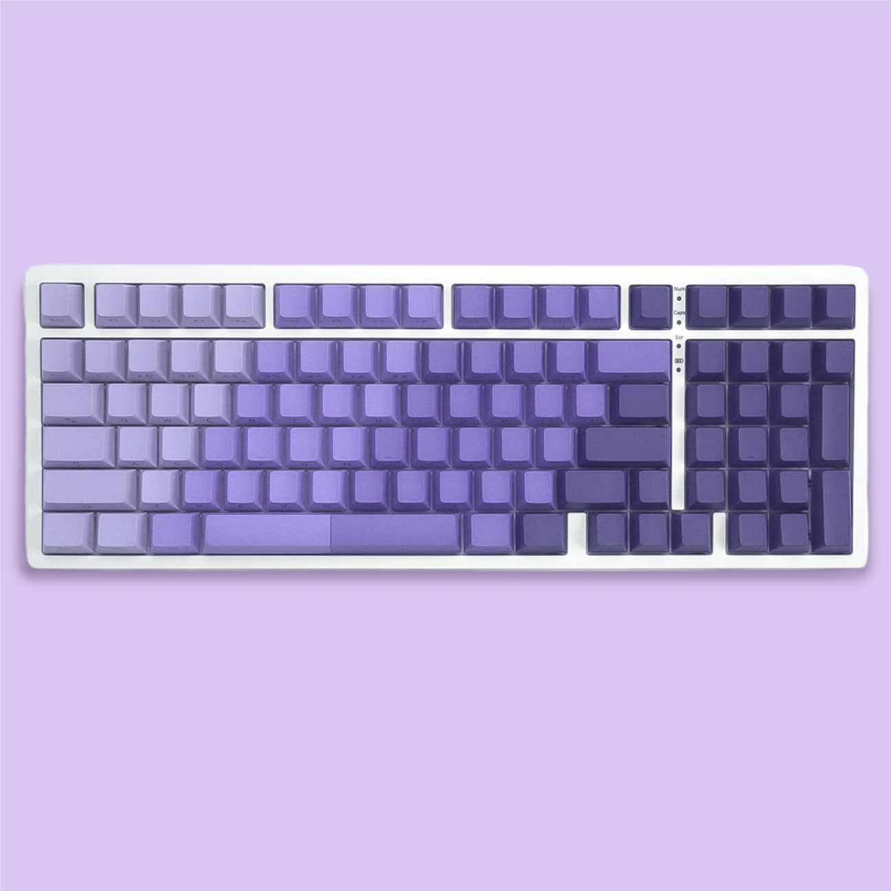 Purpurite Diagonal Gradient Side Backlit Cherry Profile Keycaps