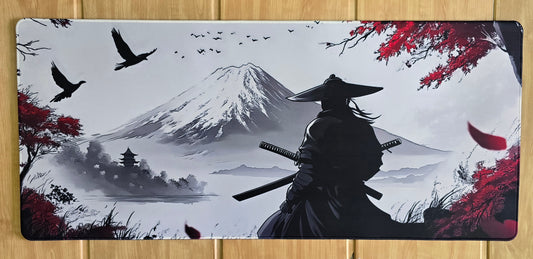 Samurai Warrior In Mountain Super Smooth XXL Deskmat