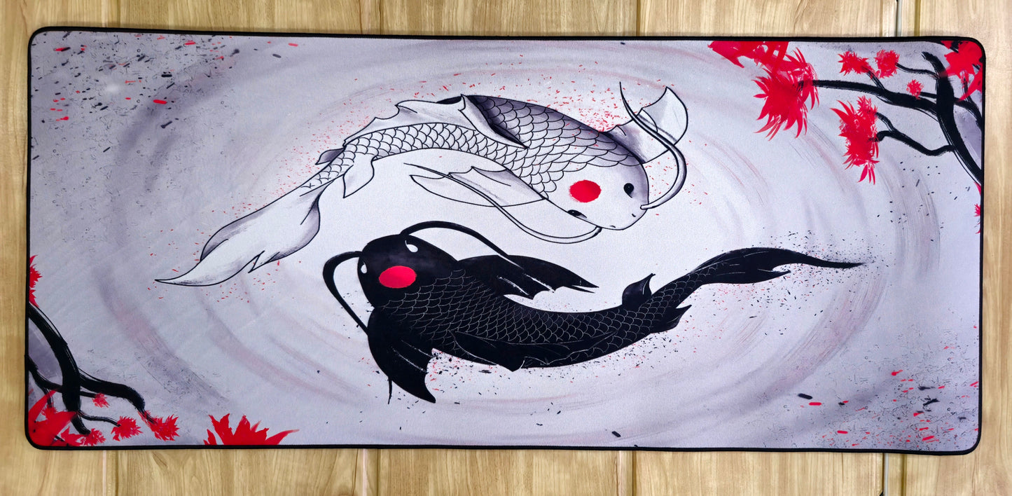 Koi White Black Premium Control Surface XXL Deskmat