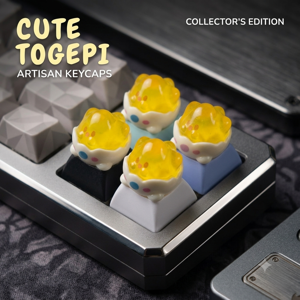 Cute Togepi Bulbasaur Artisan Keycaps