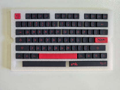 Mizu Red Black XDA PBT Keycaps
