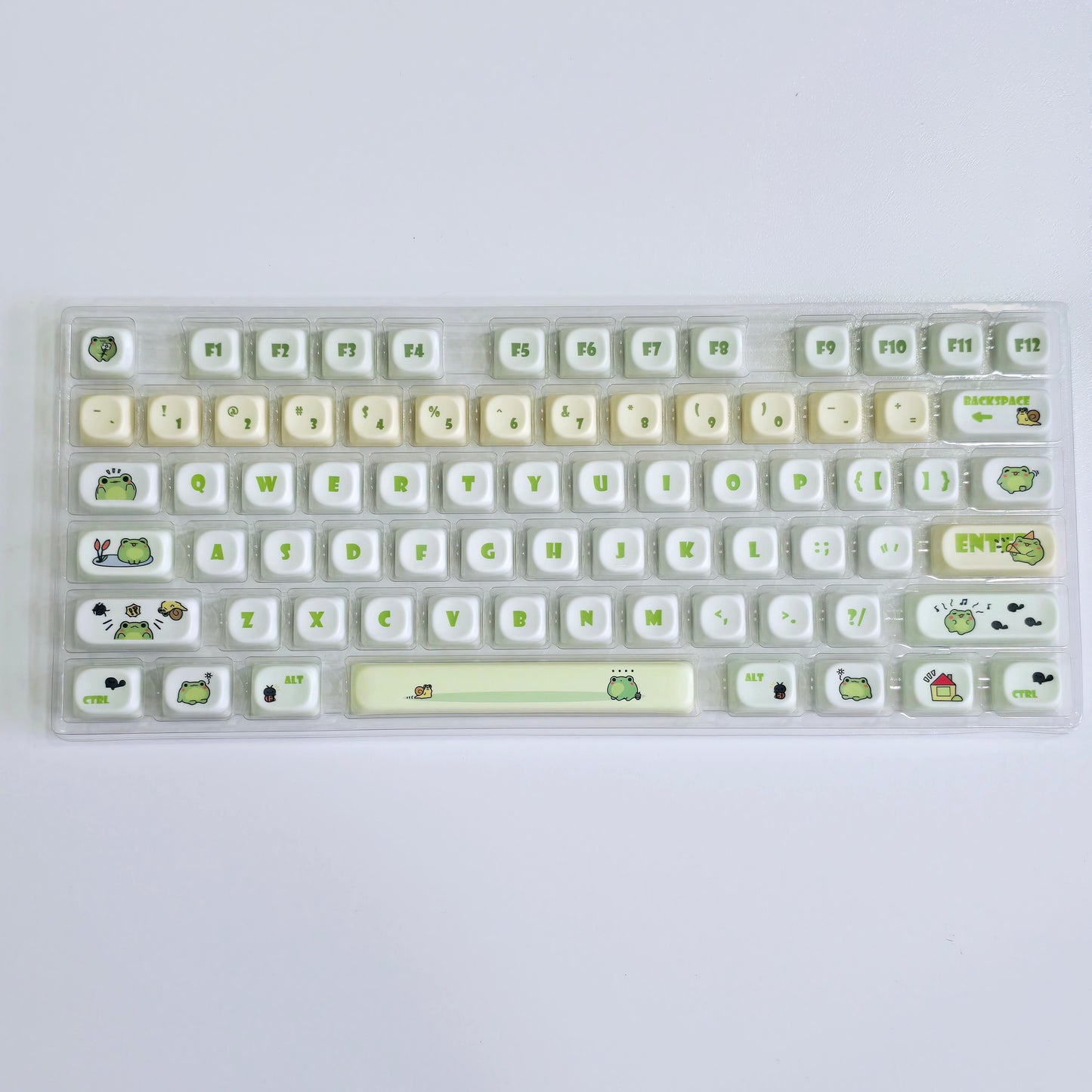 Secret Agent Little Frog MOA PBT Keycaps