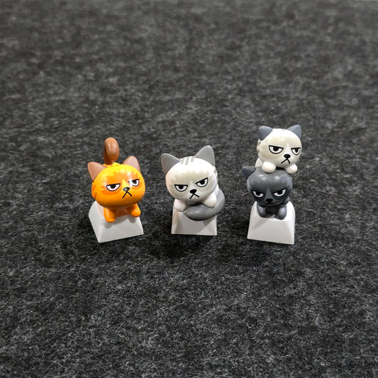 Adorable Grumpy Cats 3D Artisan Keycaps