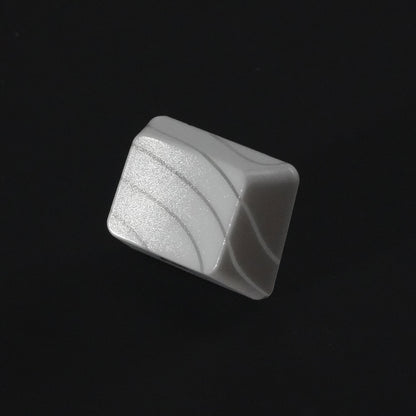 PREMIUM White Topographic Pattern IMD Tech Shinethrough Keycap