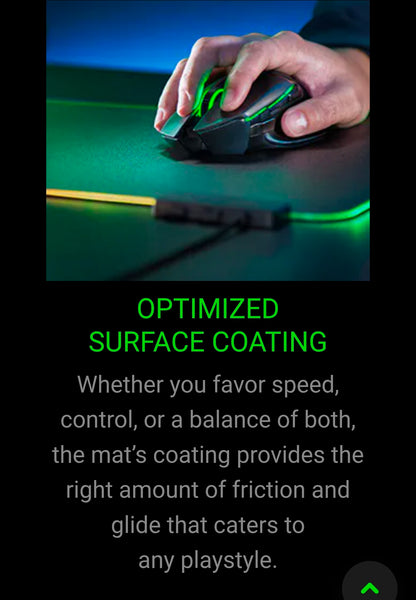 OPEN BOX RGB Defective Razer Firefly V2 - Hard Surface Premium Gaming Mouse Mat with Chroma RGB Price Drop