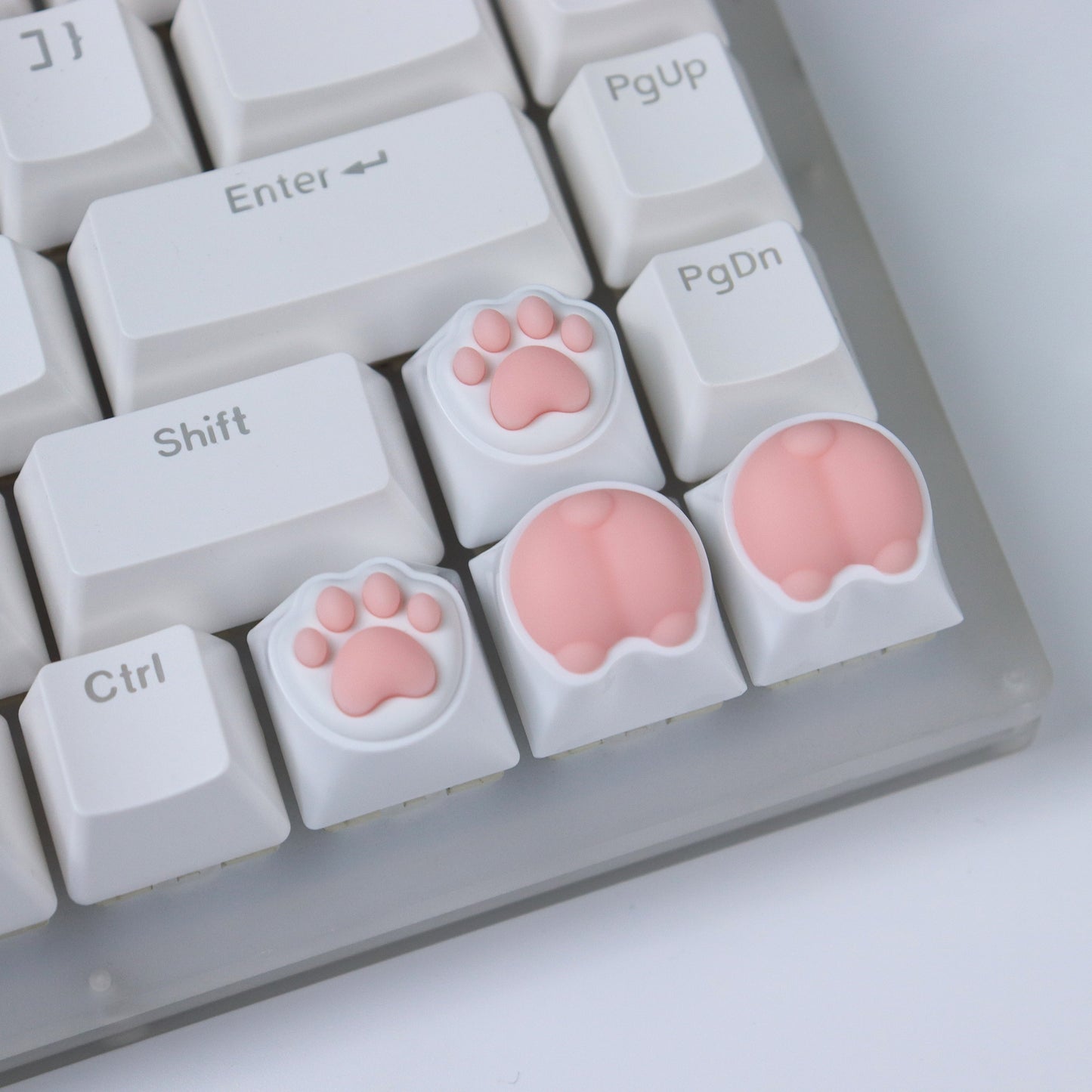 Cat Paw & Corgi Artisan Keycap 4 in 1