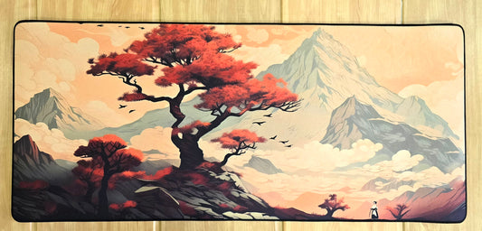 Red Tree In Mountain Premium Hybrid Control Surface XXL Deskmat