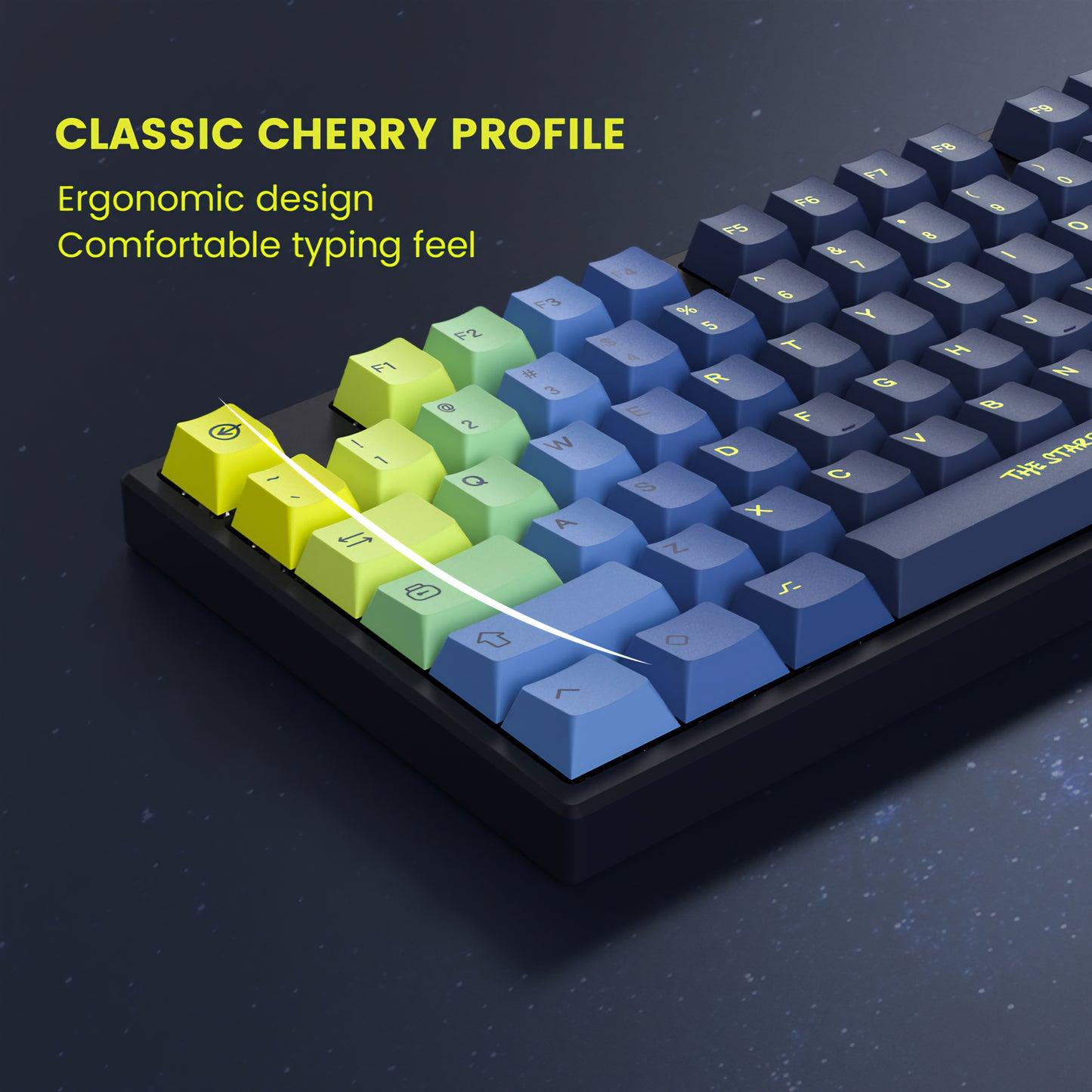 The Starry Night Cherry PBT Keycaps