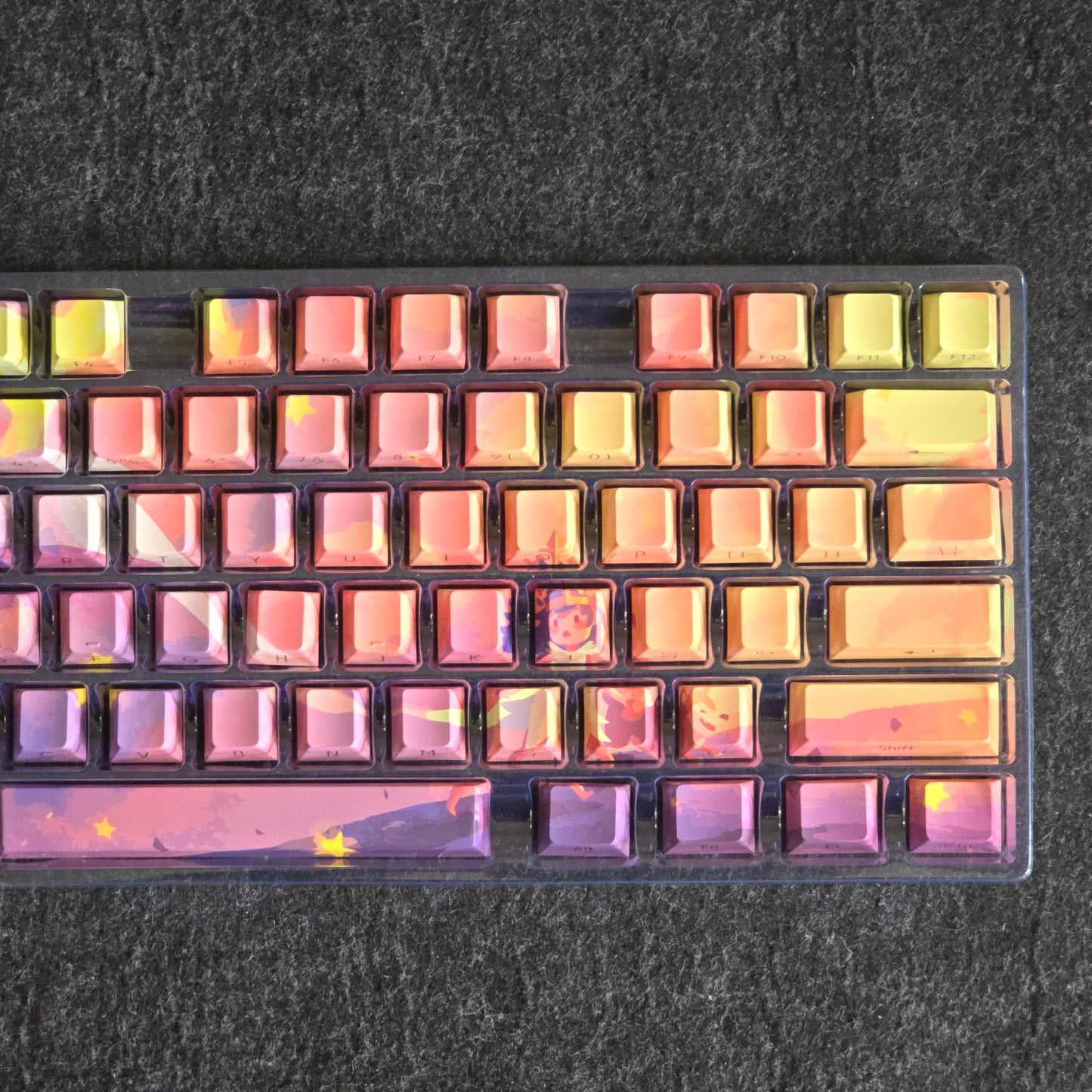 Polaris Side Backlit Doubleshot Cherry PBT