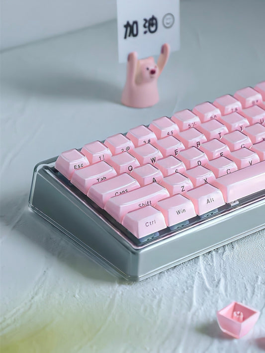 Jello PINK PREMIUM Side-Printed Translucent OEM Profile Keycap