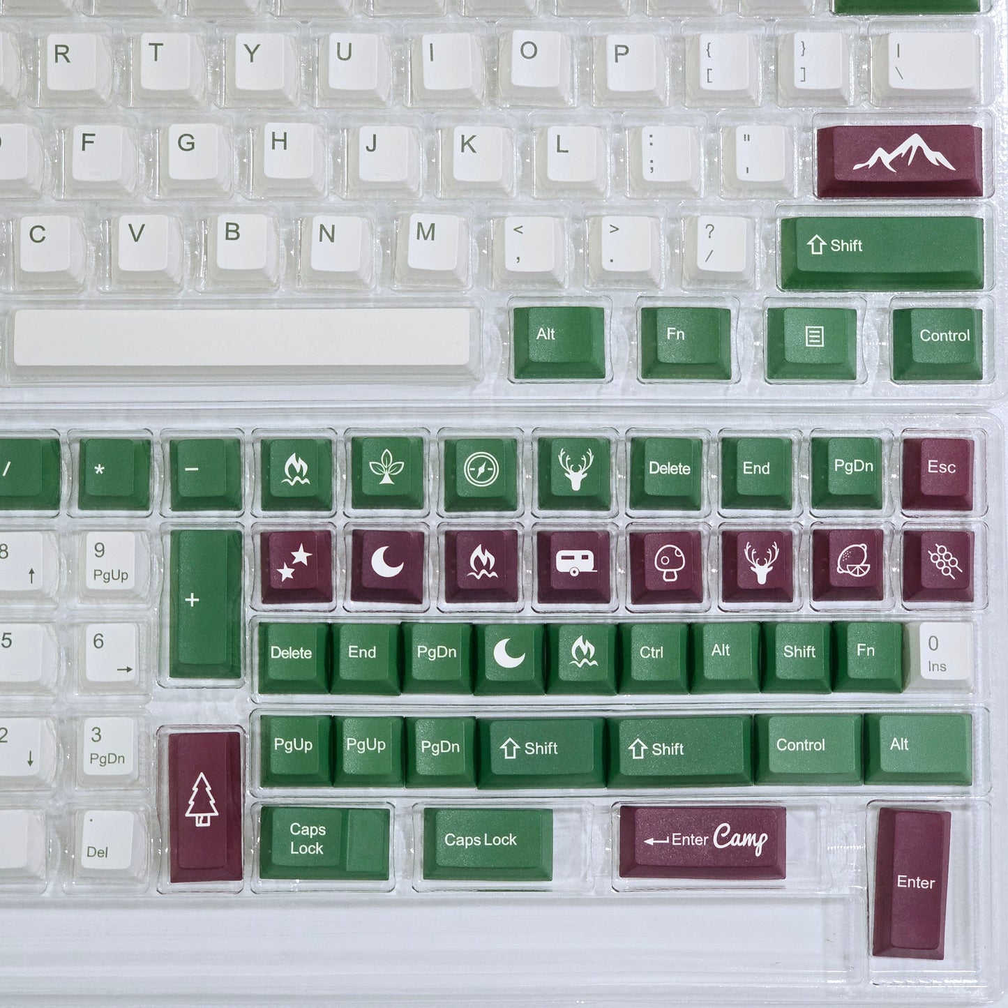 Camping Cherry PBT Clone Keycaps