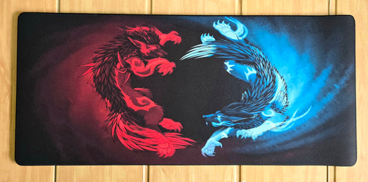 Fire vs Ice Premium Control Surface XXL Deskmat