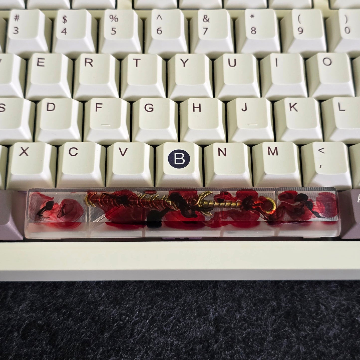 (CLEARANCE ) Samurai Sword Resin Spacebar Artisan Keycap  (Read Description)