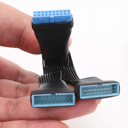Motherboard USB 3.0 male to female extension cable 1 to 2 3.0 19/20Pin computer