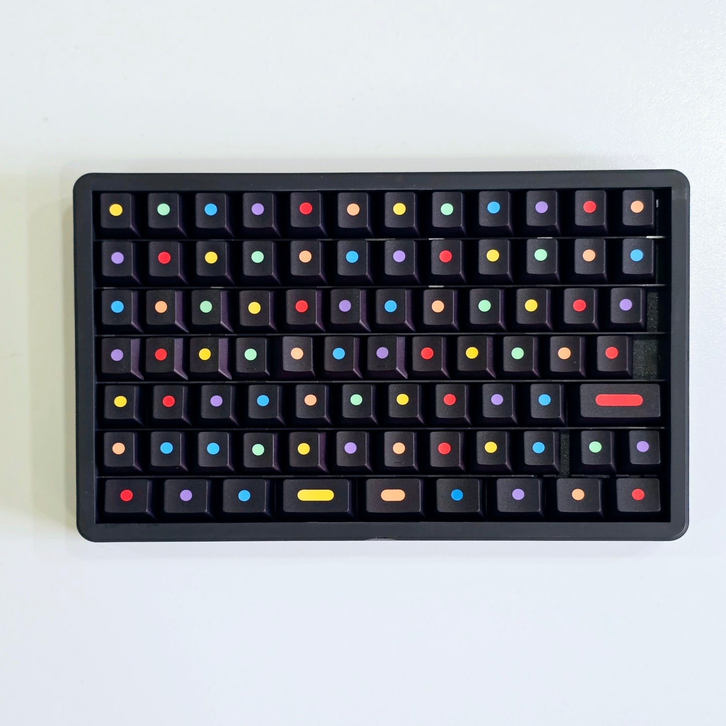 Dots Inspired Premium Cherry PBT Keycaps With High Quality Keys Storage Box