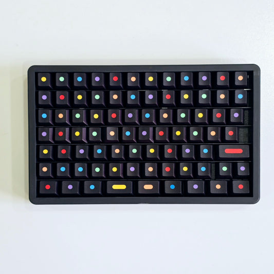 Dots Inspired Premium Cherry PBT Keycaps With High Quality Keys Storage Box