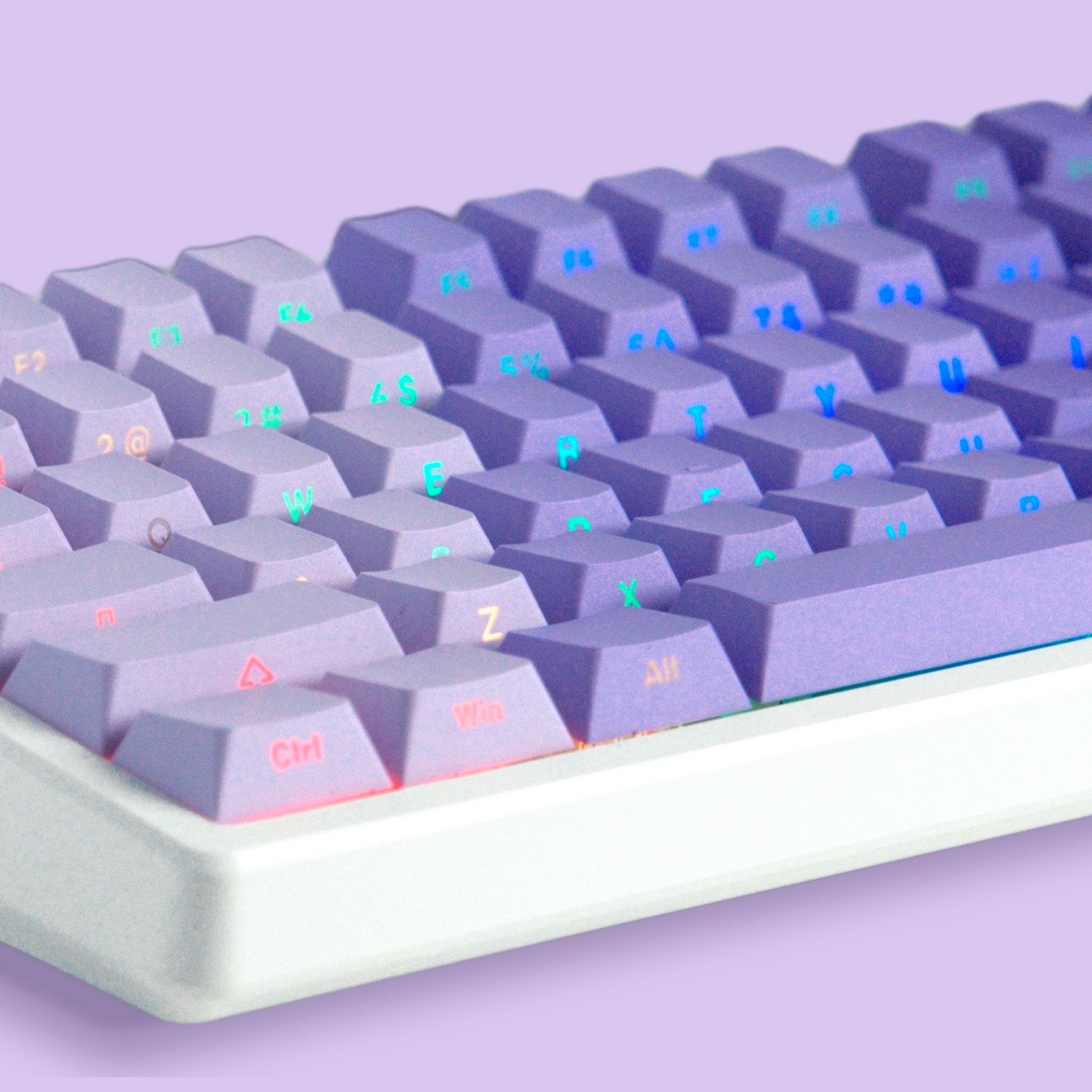 Purpurite Diagonal Gradient Side Backlit Cherry Profile Keycaps