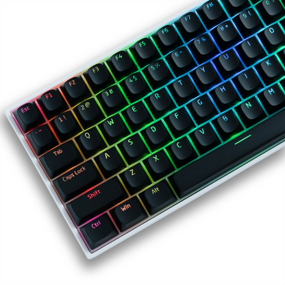 Black Horizon Shinethrough Quality Doubleshot Pudding PBT Style Keycaps