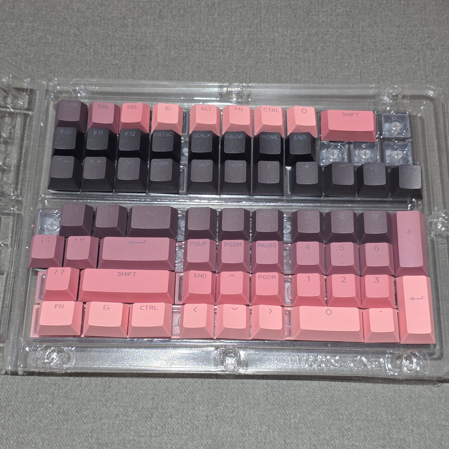 Sakura Noir Top Backlit OEM Keycaps