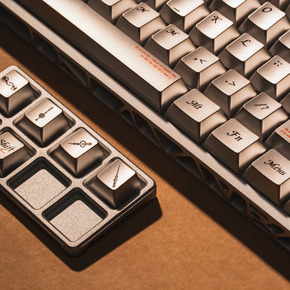 PREMIUM Time Metallic Coated Chery PBT Keycap Set