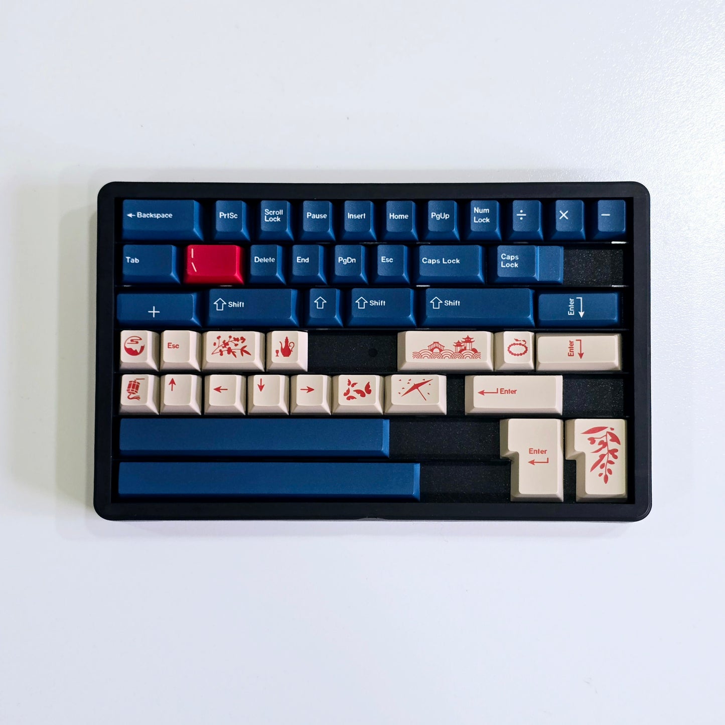 Red Bean Inspired Premium Cherry PBT Keycaps With High Quality Keys Storage Box